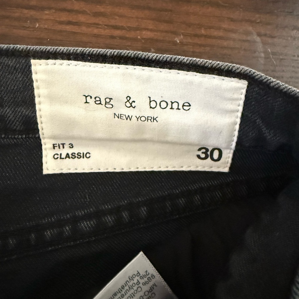 Rag & Bone Dark Gray Classic Fit Pants